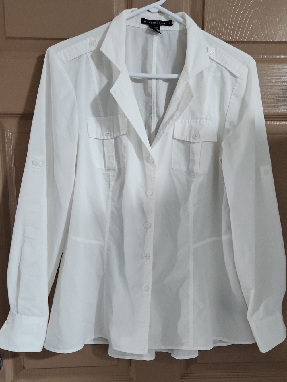 Renuar White Button-Down Shirt